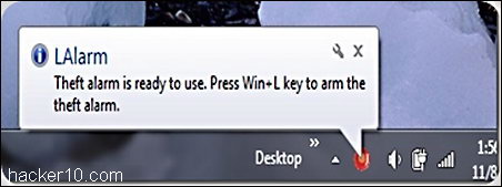 LAlarm free laptop antitheft software