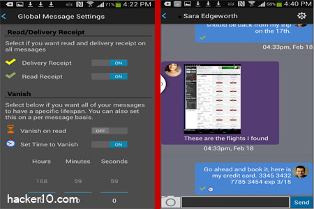 Android encrypted messenger IONU