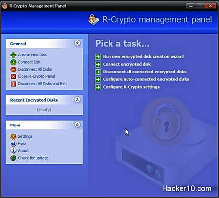 Free easy to use encryption software R-Crypto