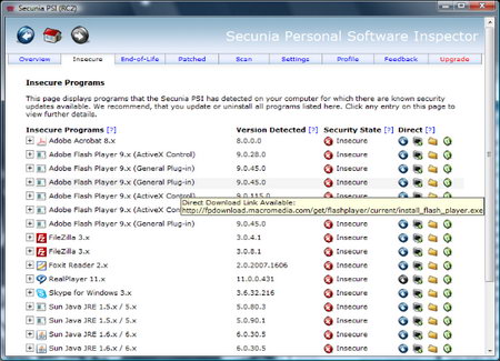 Automate software updates with Secunia Personal Software Inspector
