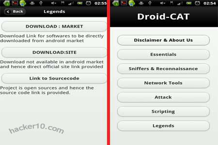 Droidcat the Android app for hacking