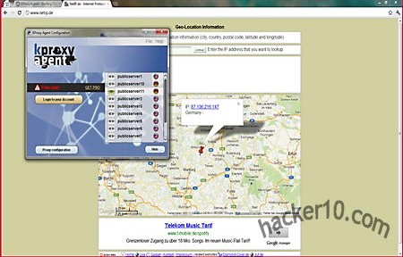 KProxy Agent, a portable Internet browser with proxy