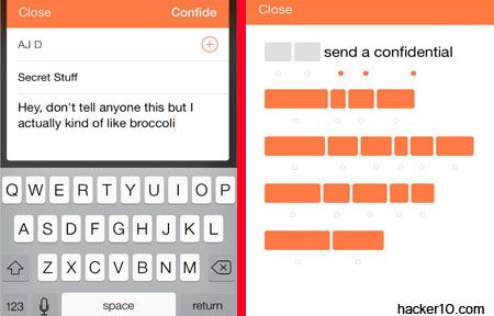 Confide smartphone app