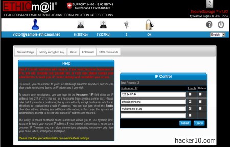 ETHICmail, the legal resistant email service
