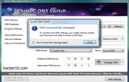ChrisPC DNS Switch