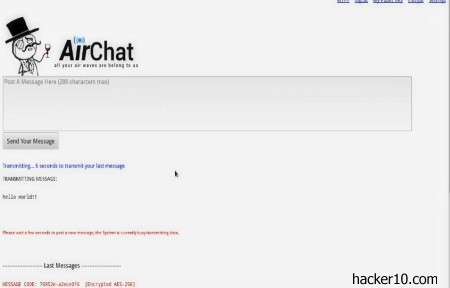 AirChat encrypted ham communication