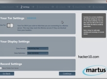 Martus encrypted bulleting board Tor settings